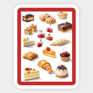 Birthday treats cake Sticker